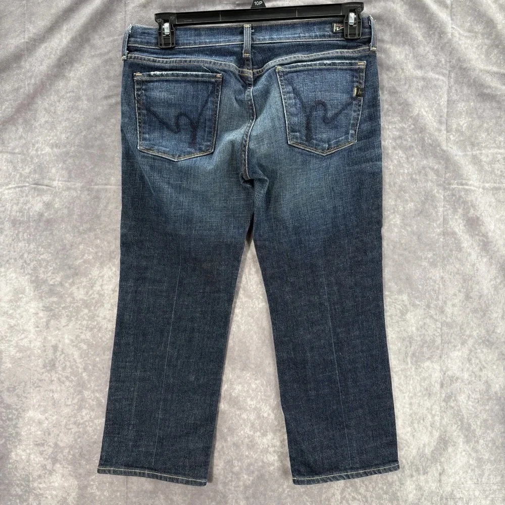 VTG Citizens Of Humanity Jeans Womens 31 Low Waist Crop Dark Blue Y2K 00s - Picture 3 of 7
